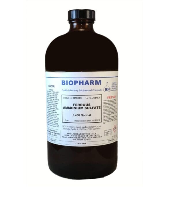 Ferrous Ammonium Sulfate, 0.400 Normal