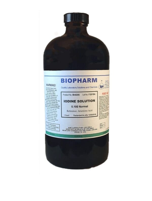 Iodine Solution, 0.100 Normal (N/10)