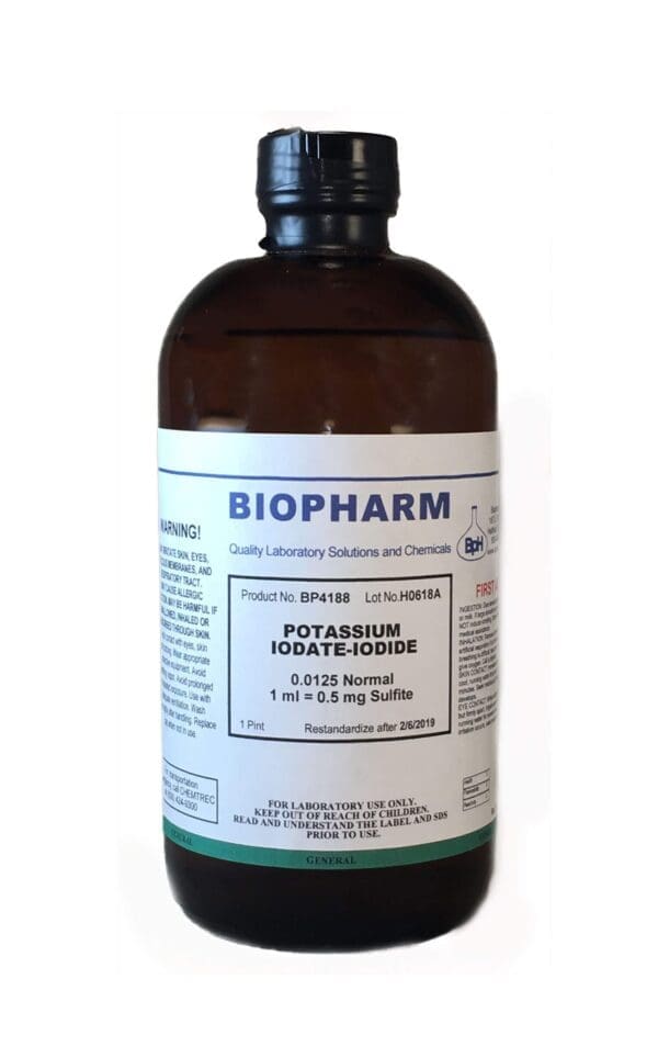 Potassium Iodate-Iodide, 0.0125 Normal