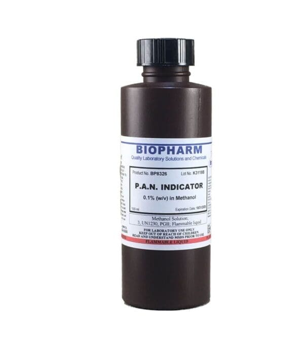 P.A.N. Indicator, 0.1% (w/v) in Methanol