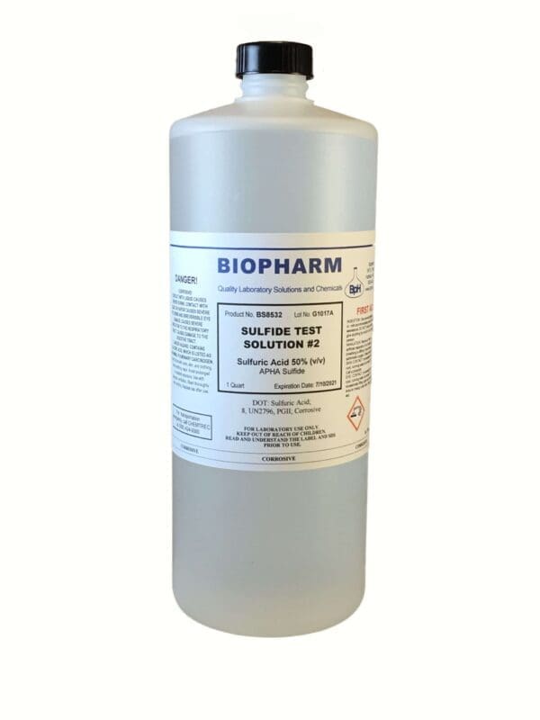 Sulfide Test Solution #2 (Sulfuric Acid 50% (v/v)) - Image 2