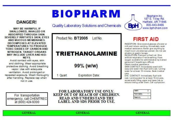 Triethanolamine 99% (w/w) - Image 2