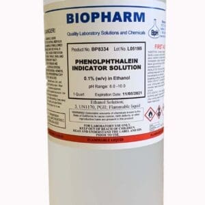 Phenolphthalein Indicator, 0.1% (w/v) in Ethanol