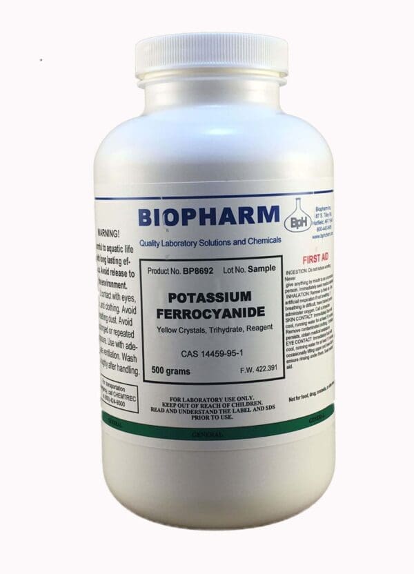 Potassium Ferrocyanide, Trihydrate; Reagent