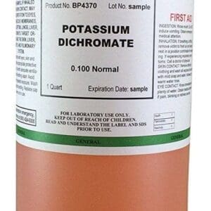 Potassium Dichromate, 0.100 Normal (N/10)
