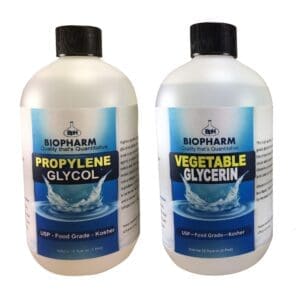 Propylene Glycol and Vegetable Glycerin Combo: 500 mL each; Food-Grade, Kosher
